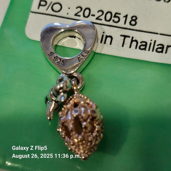 Pandora Rose *RETIRED* Holiday Ornament 2020 Limited Edition Rose Charm789170C01 - Picture 4 of 6